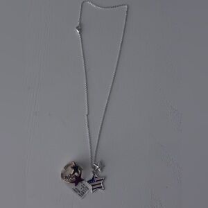 3/20$ Red, White and Blue Star Necklace and Ring Size: 9